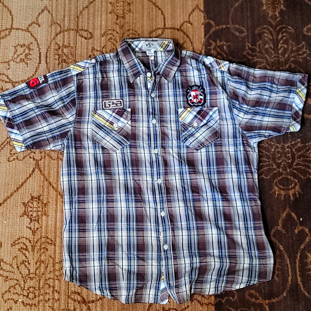 Men Route 66 Button Down